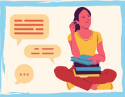 Übe Hören, Sprechen und Schreiben